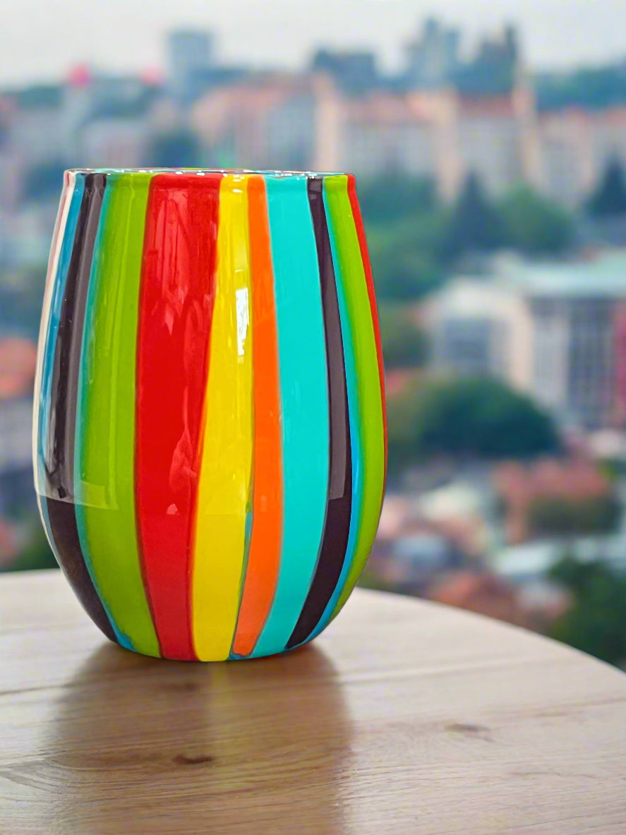Glassware "Grind City" Collection - by Local Memphis Artist Sandra Barrett