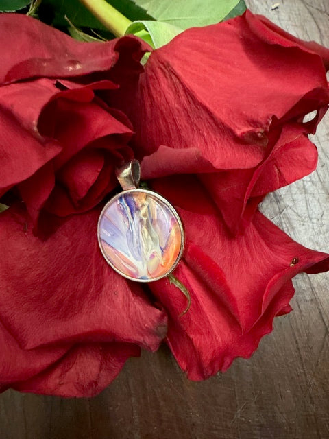 Multi-Color Round Pendants- by Local Memphis Artist Sandra Barrett