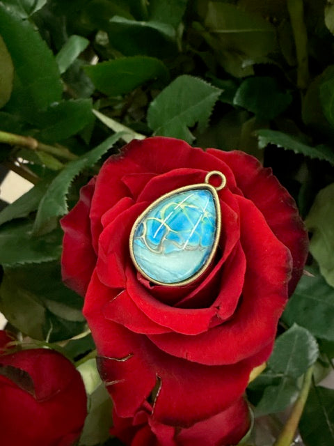 Multi-Color Oval Pendants- by Local Memphis Artist Sandra Barrett