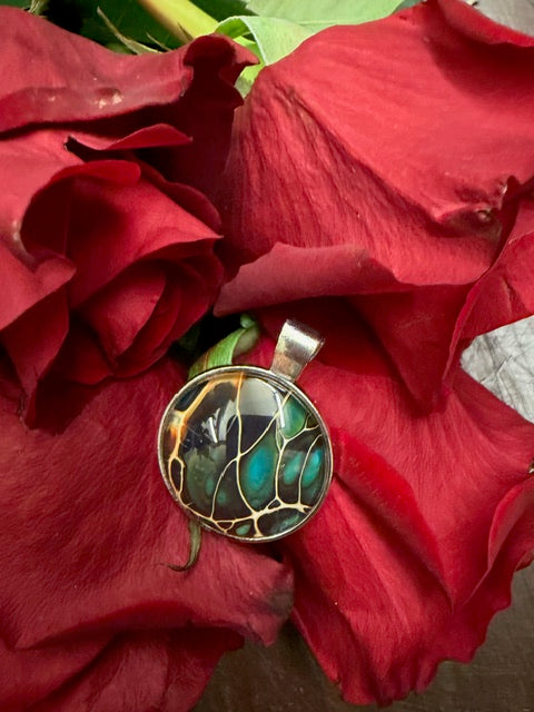 Multi-Color Oval Pendants- by Local Memphis Artist Sandra Barrett