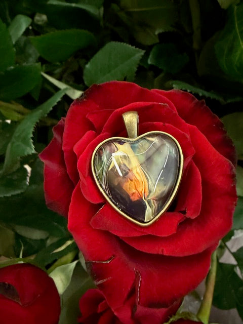 Multi-Color Heart Pendants- by Local Memphis Artist Sandra Barrett