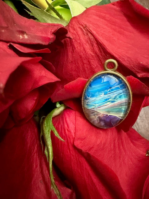 Multi-Color Round Pendants- by Local Memphis Artist Sandra Barrett