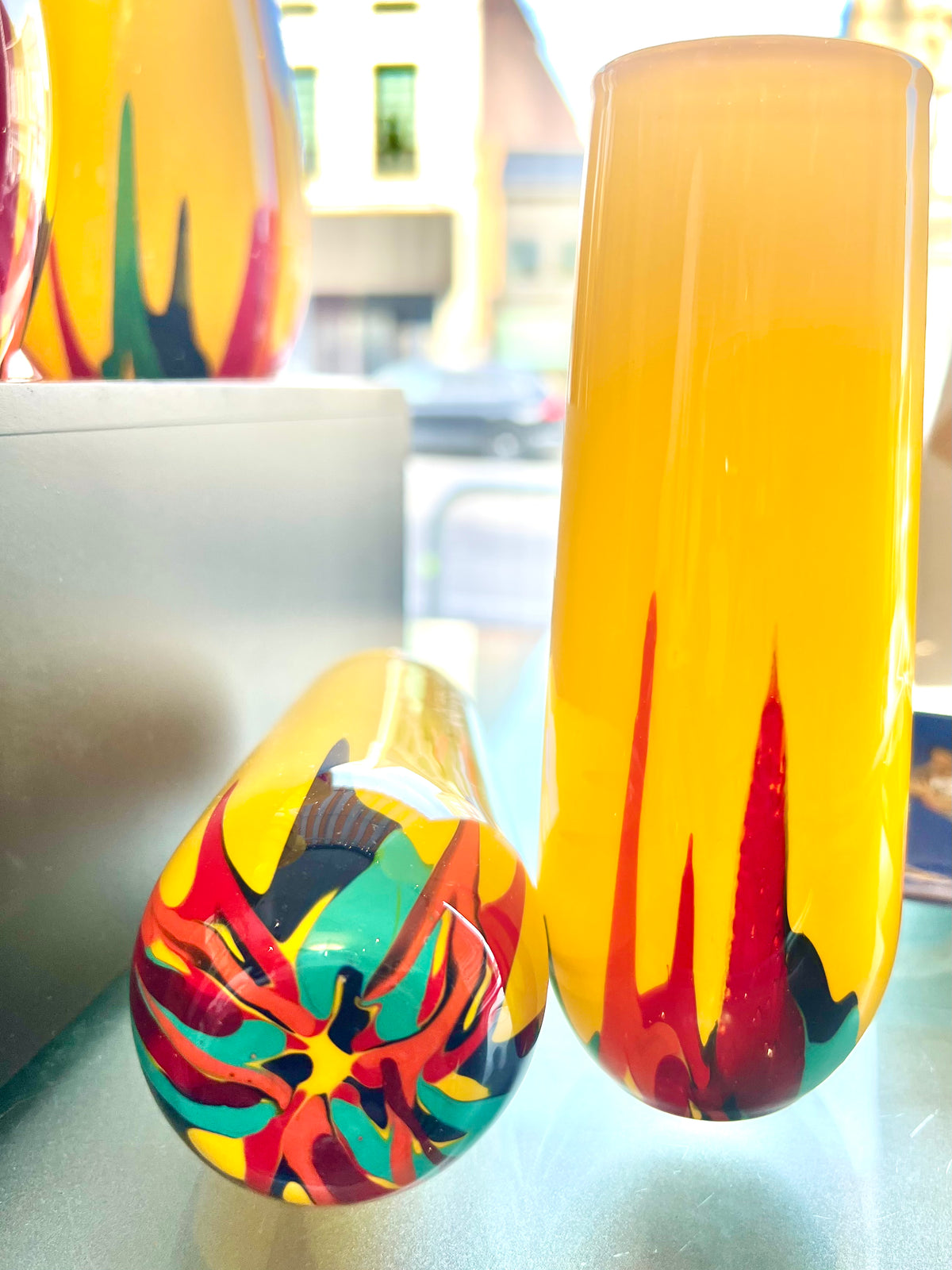 Glassware "Grind City Remix" Collection - by Local Memphis Artist Sandra Barrett