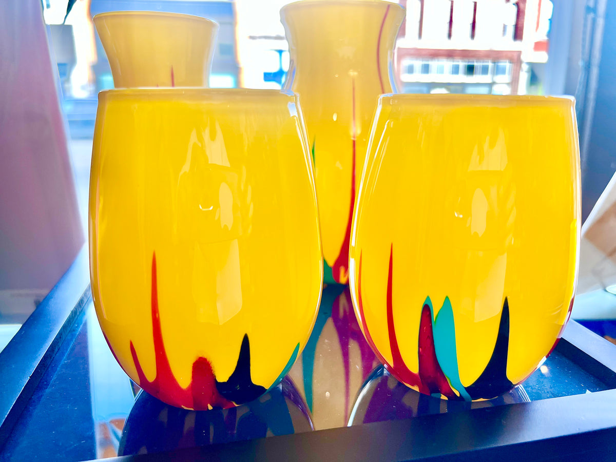 Glassware "Grind City Remix" Collection - by Local Memphis Artist Sandra Barrett