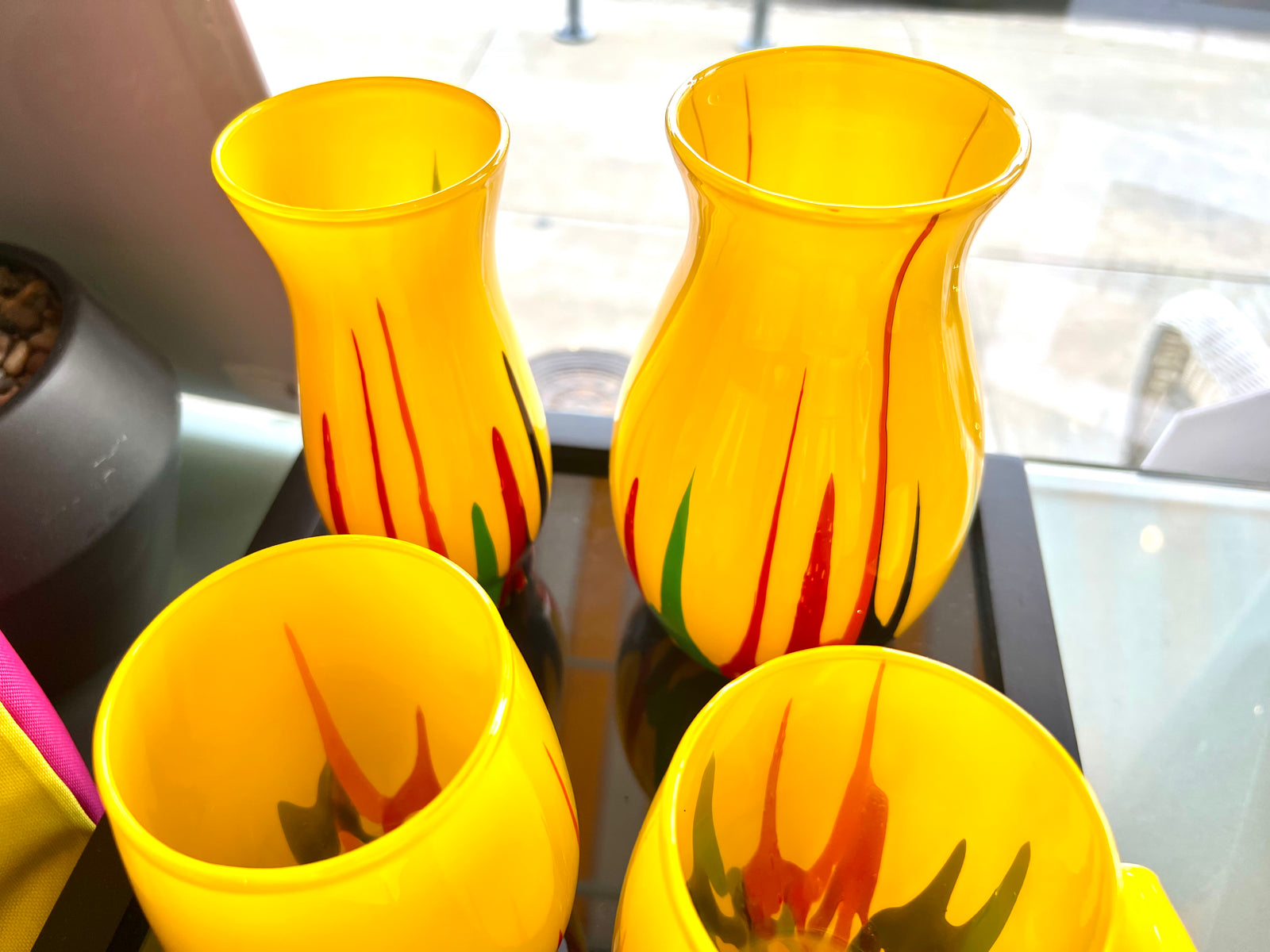 Glassware "Grind City Remix" Collection - by Local Memphis Artist Sandra Barrett