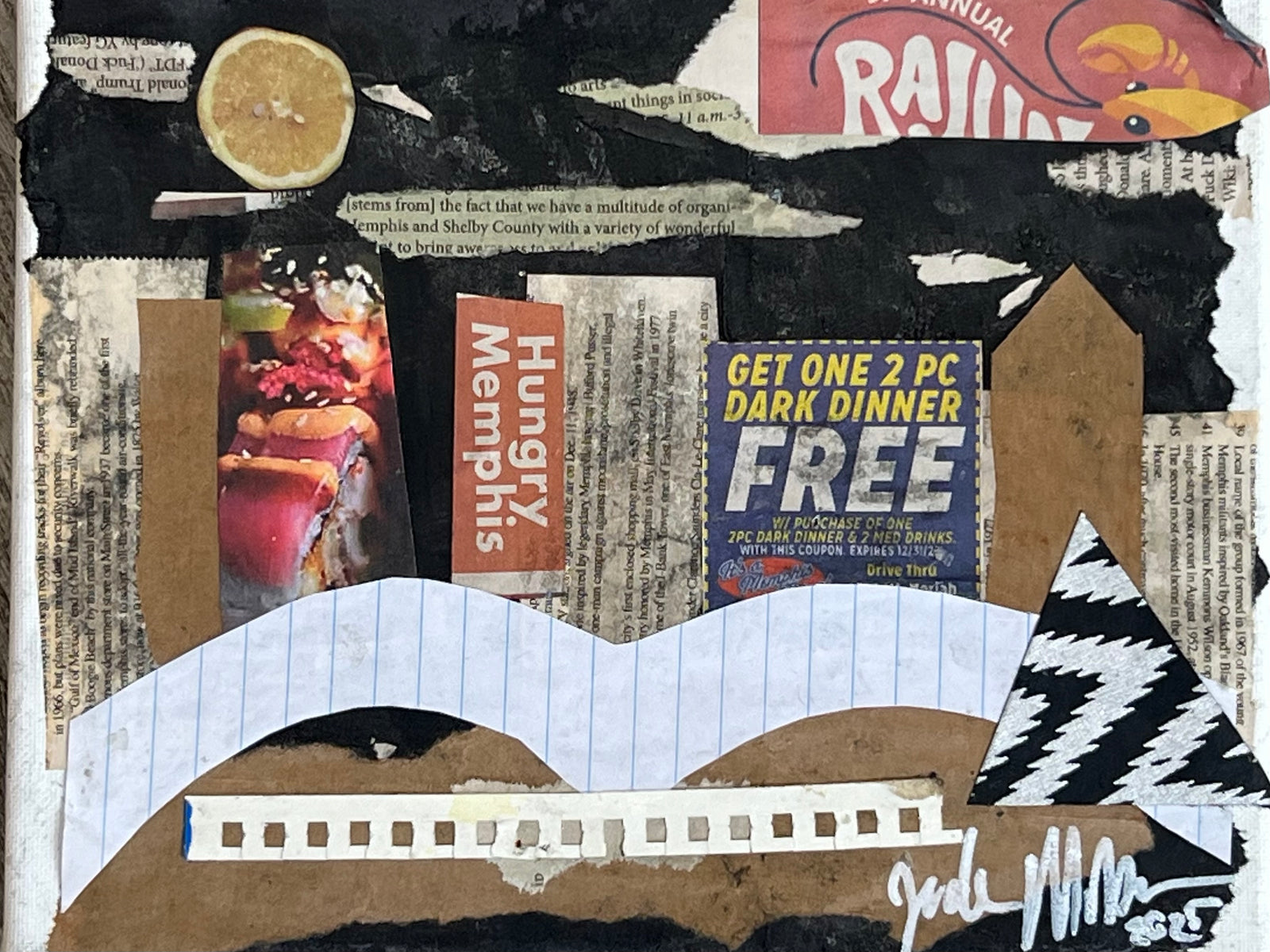 Memphis 8 x 10 Mod Podge by Jade Miller