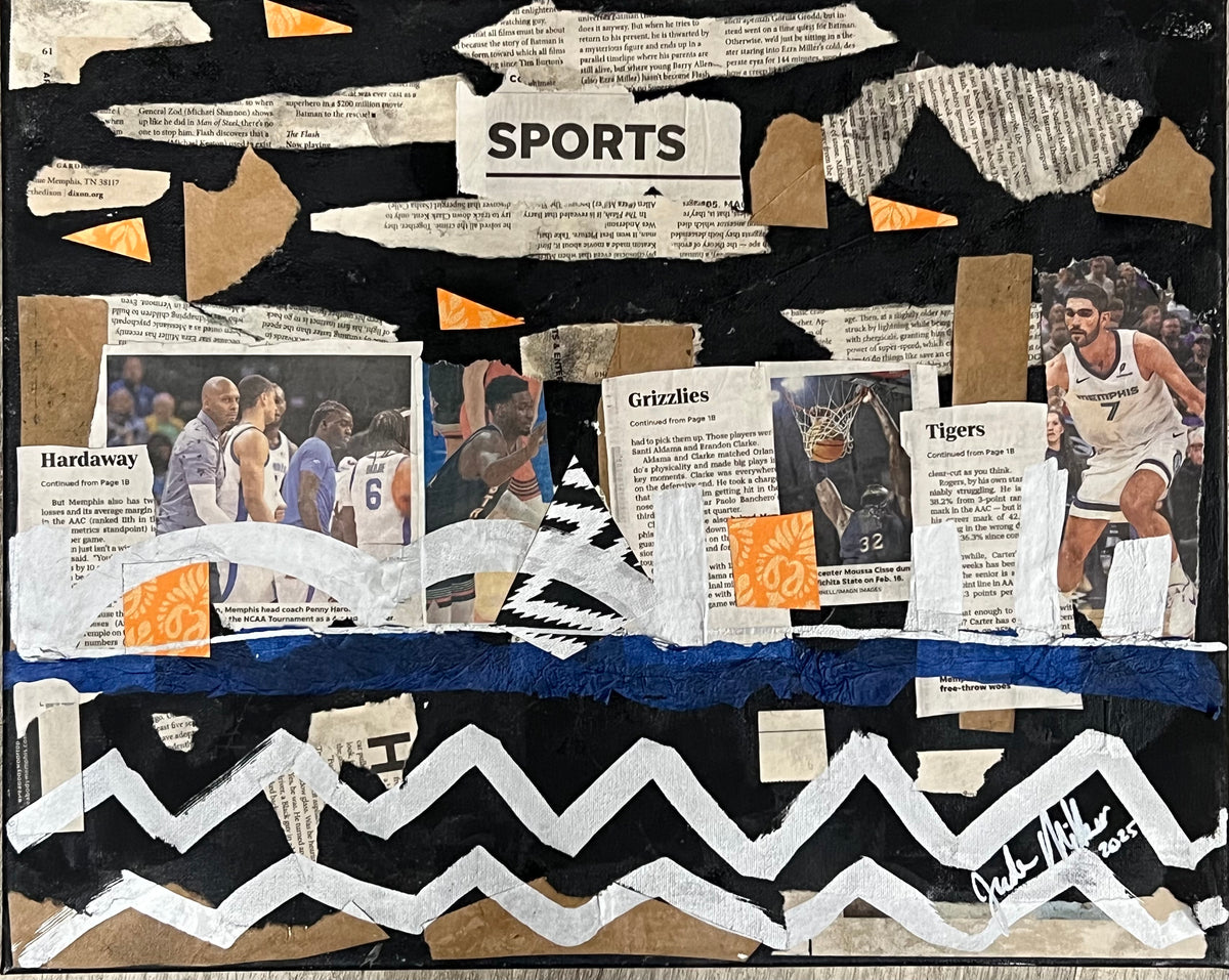 Memphis 20 x 16 Mod Podge by Jade Miller