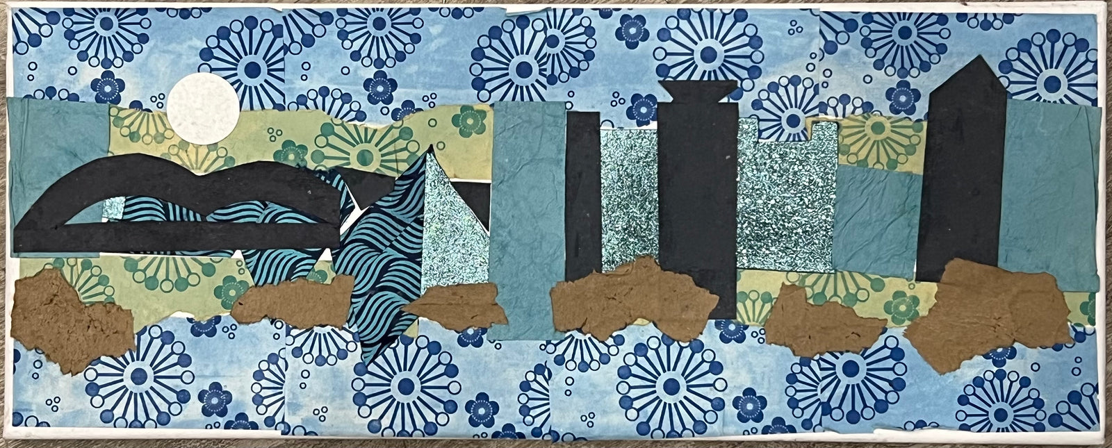 Memphis 20 x 8 Mod Podge "Blue Sky Memphis" by Jade Miller