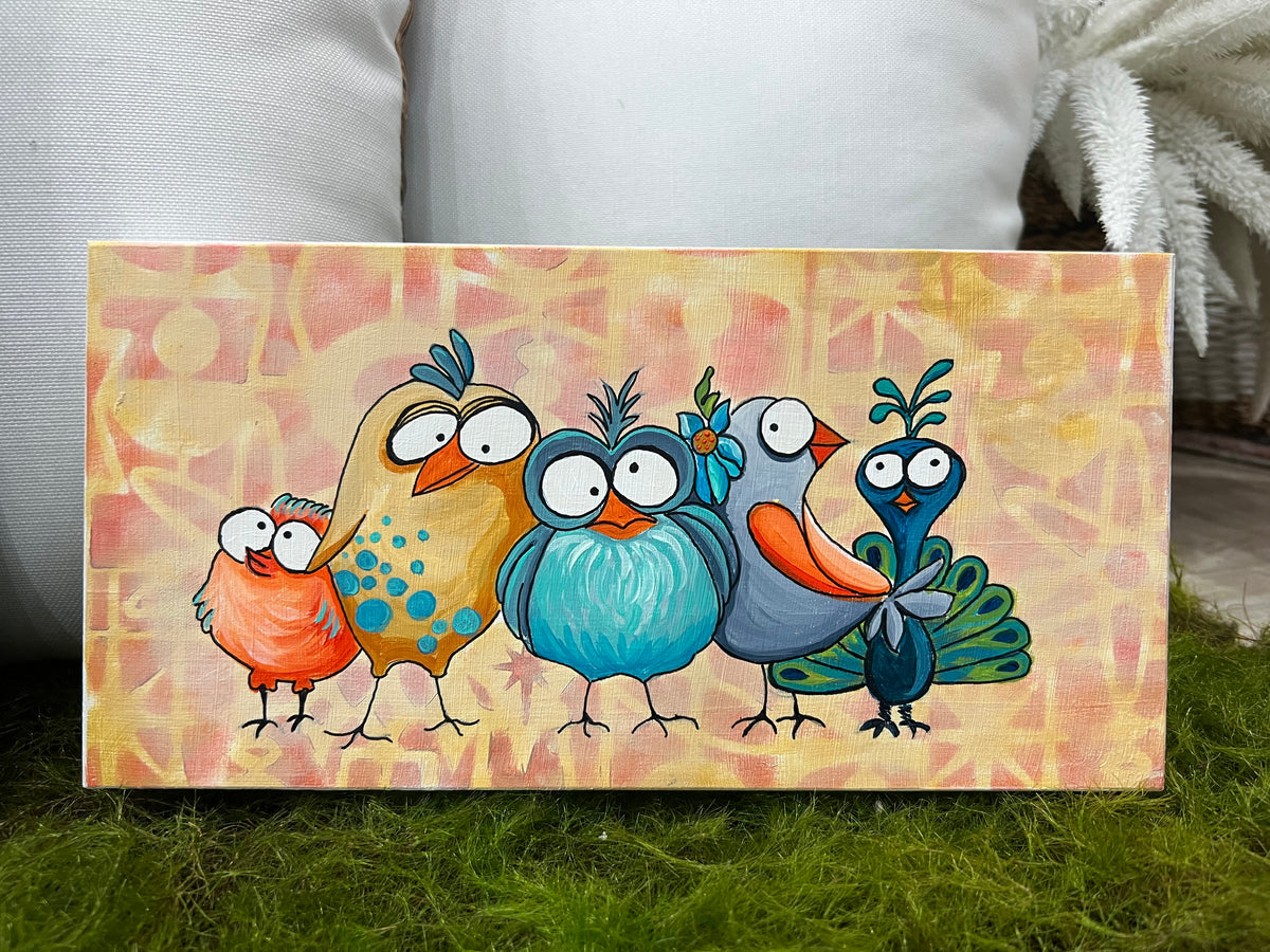 Birds of a feather Painting ORIGINAL by Kim Cook