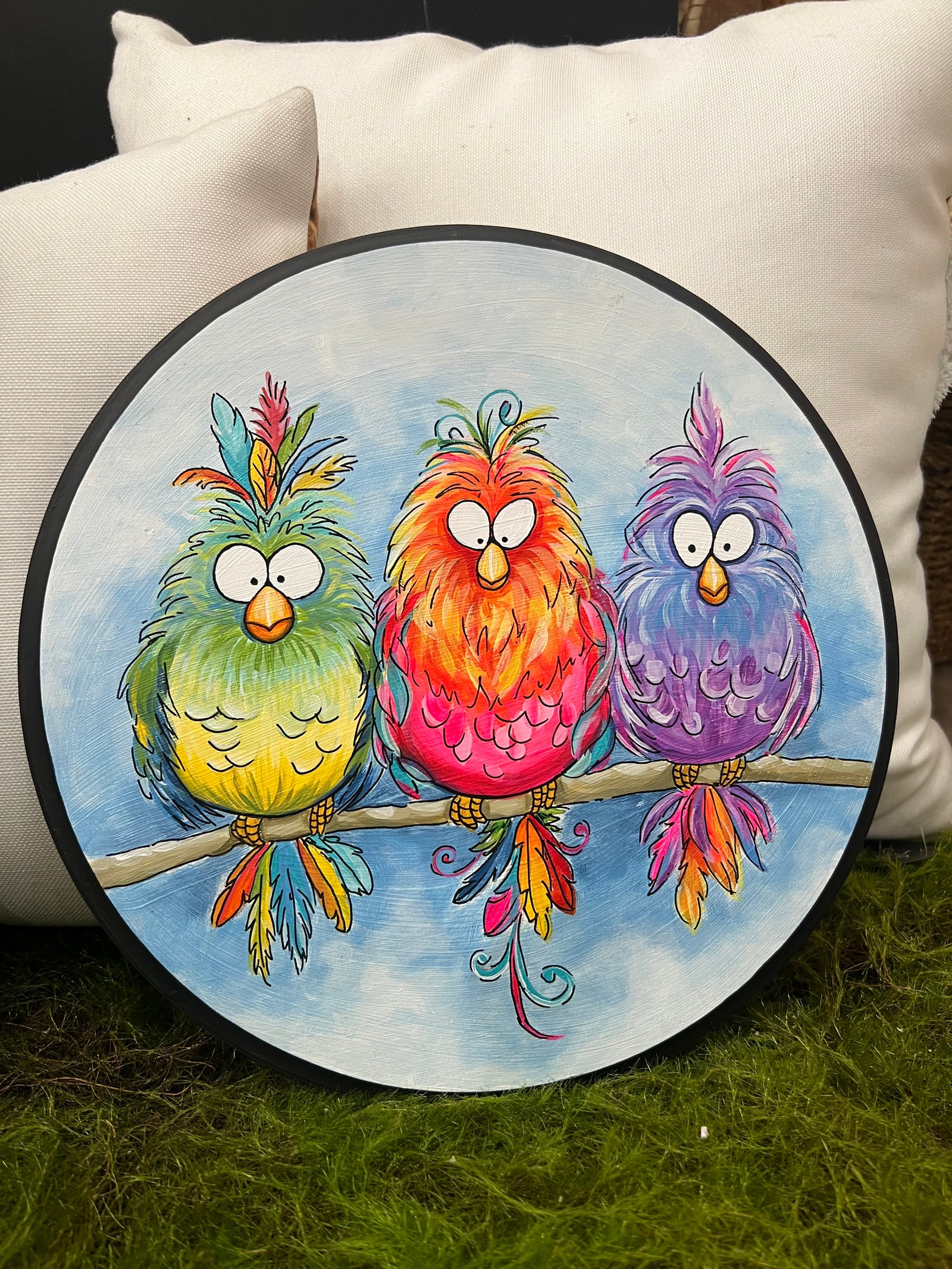 Howlin Owl Painting ORIGINAL by Kim Cook