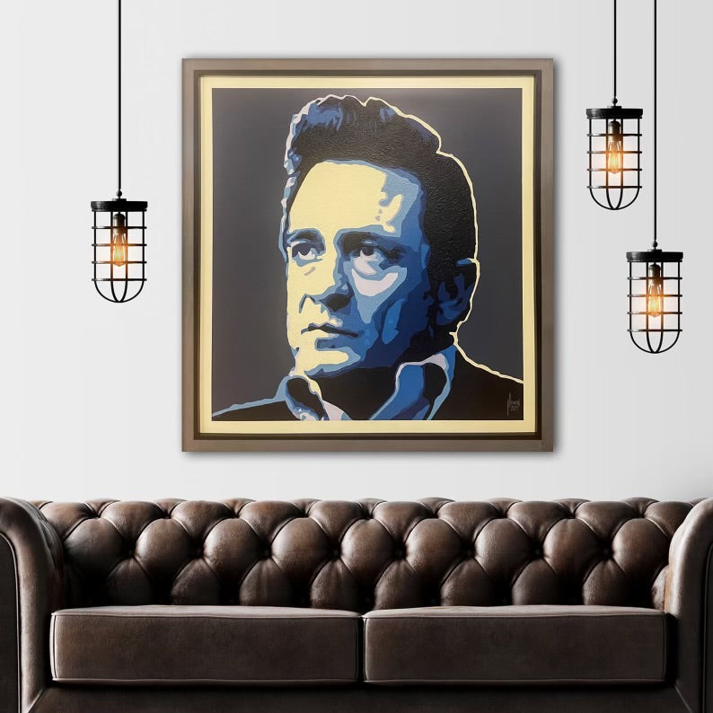 &quot;Cash&quot; Original Artwork by Jeremy Lewin, a local Memphis artist