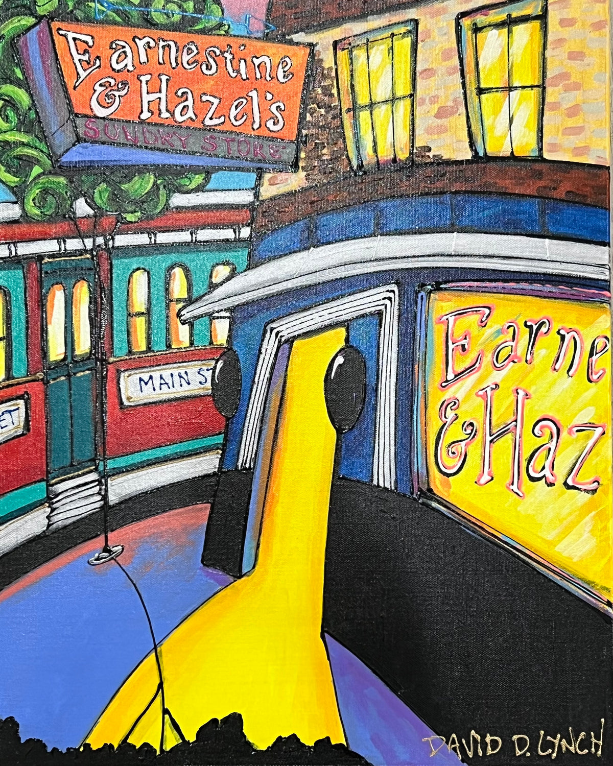 "Earnestine &amp; Hazel's #29" Original by David Lynch