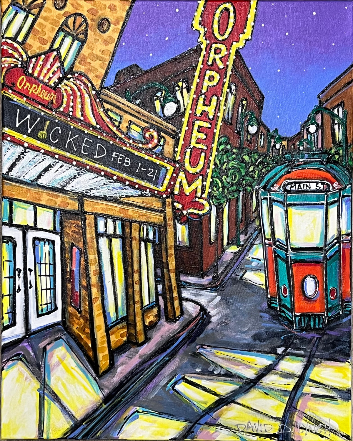 "Orpheum Theatre #21" Original by David Lynch