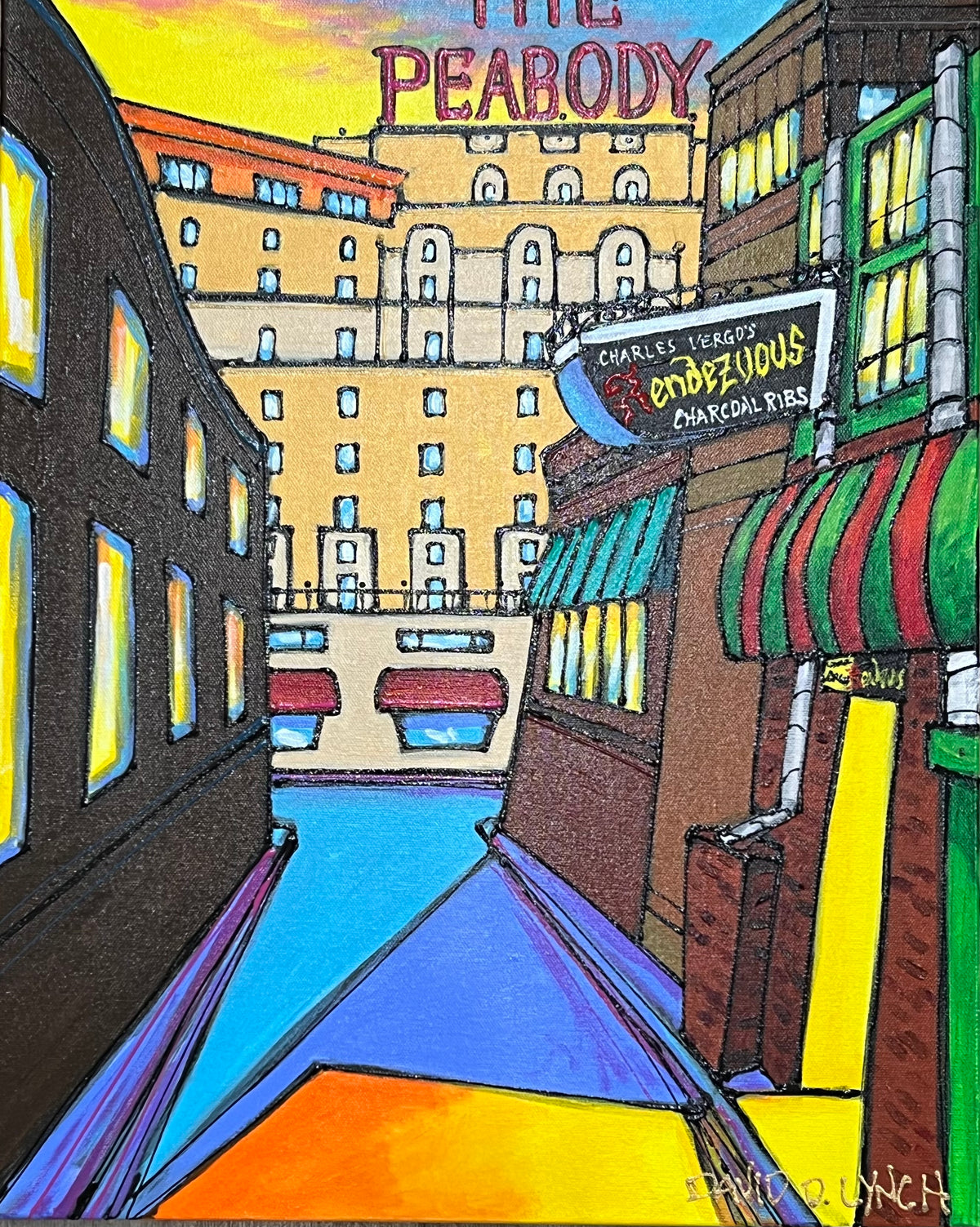 "Rendezvous Alley #33" Original by David Lynch