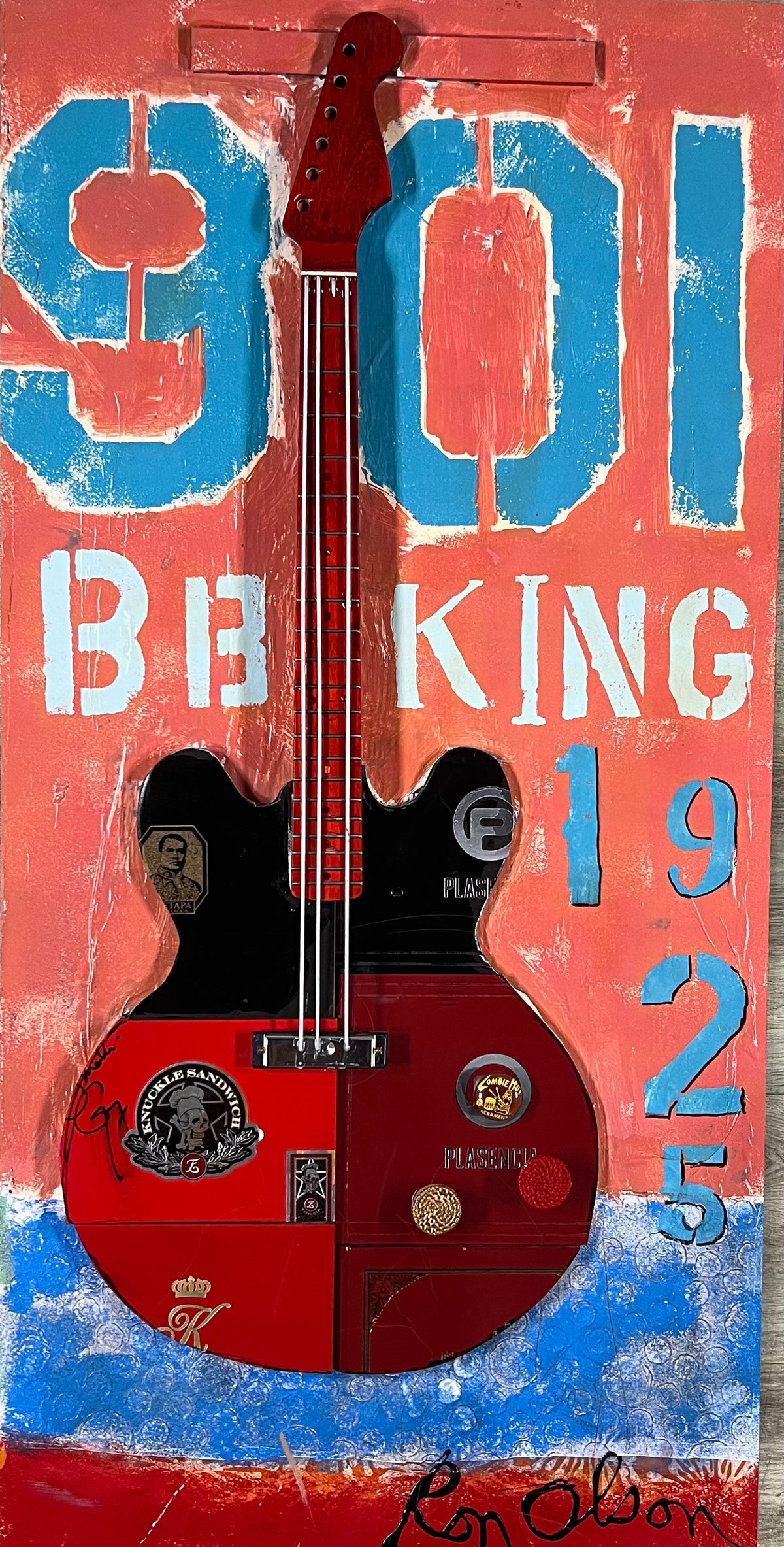 &quot;BB King 1925&quot; REPRODUCTION of an original painting by local Memphian Ron Olson