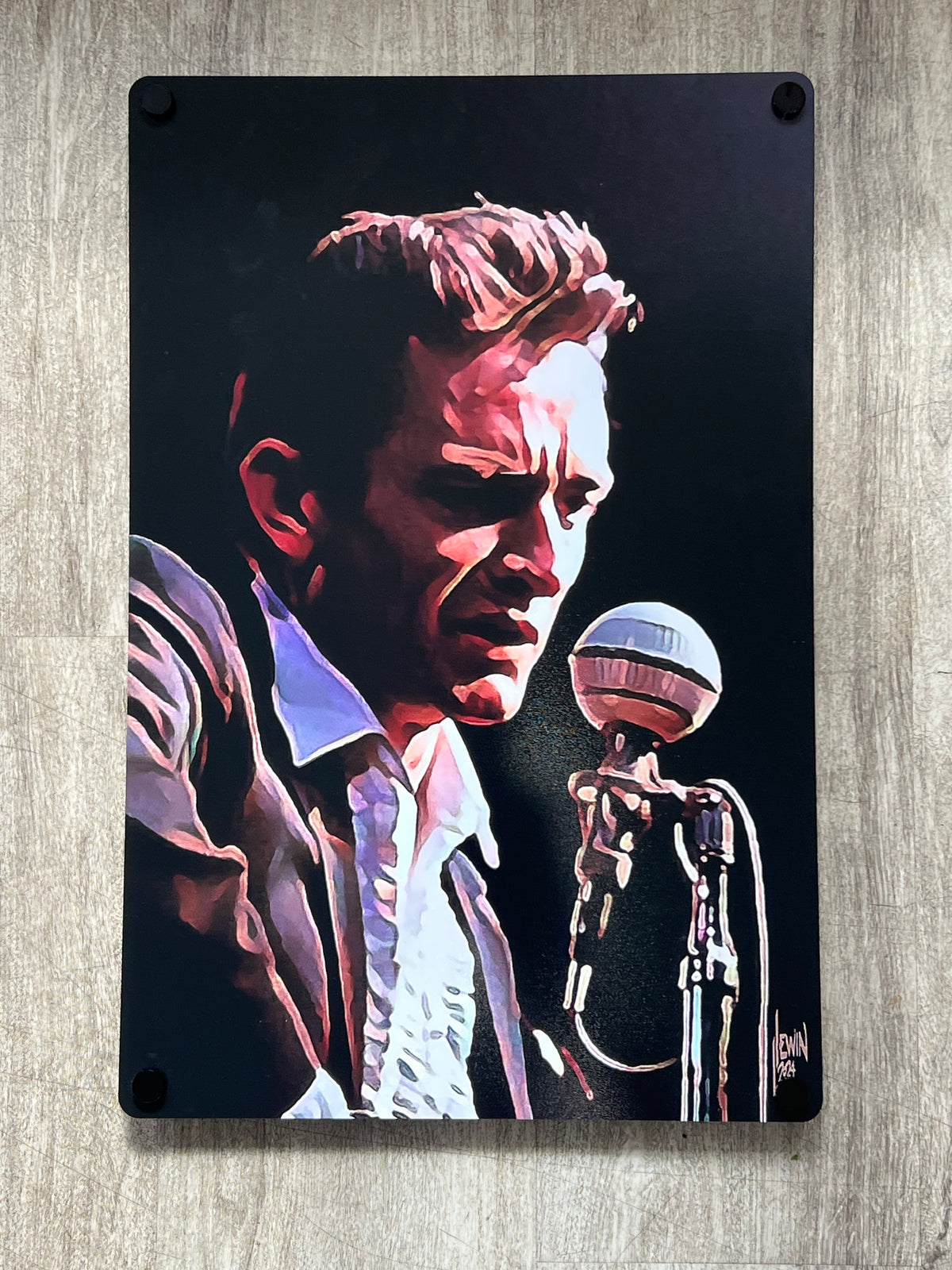 Young Johnny - Aluminum Reproduction Artwork by Jeremy Lewin, a local Memphis artist