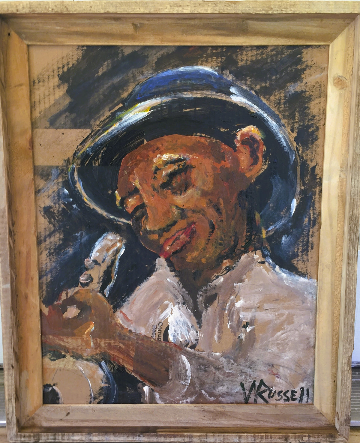 " LITTLE WALTER "- Original by Local Artist Wayne Russell
