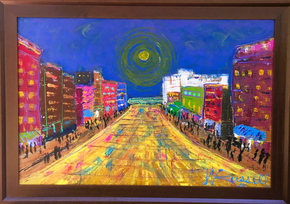 " BEALE ST. SATURDAY NIGHT " Original by Local Artist Wayne Russell