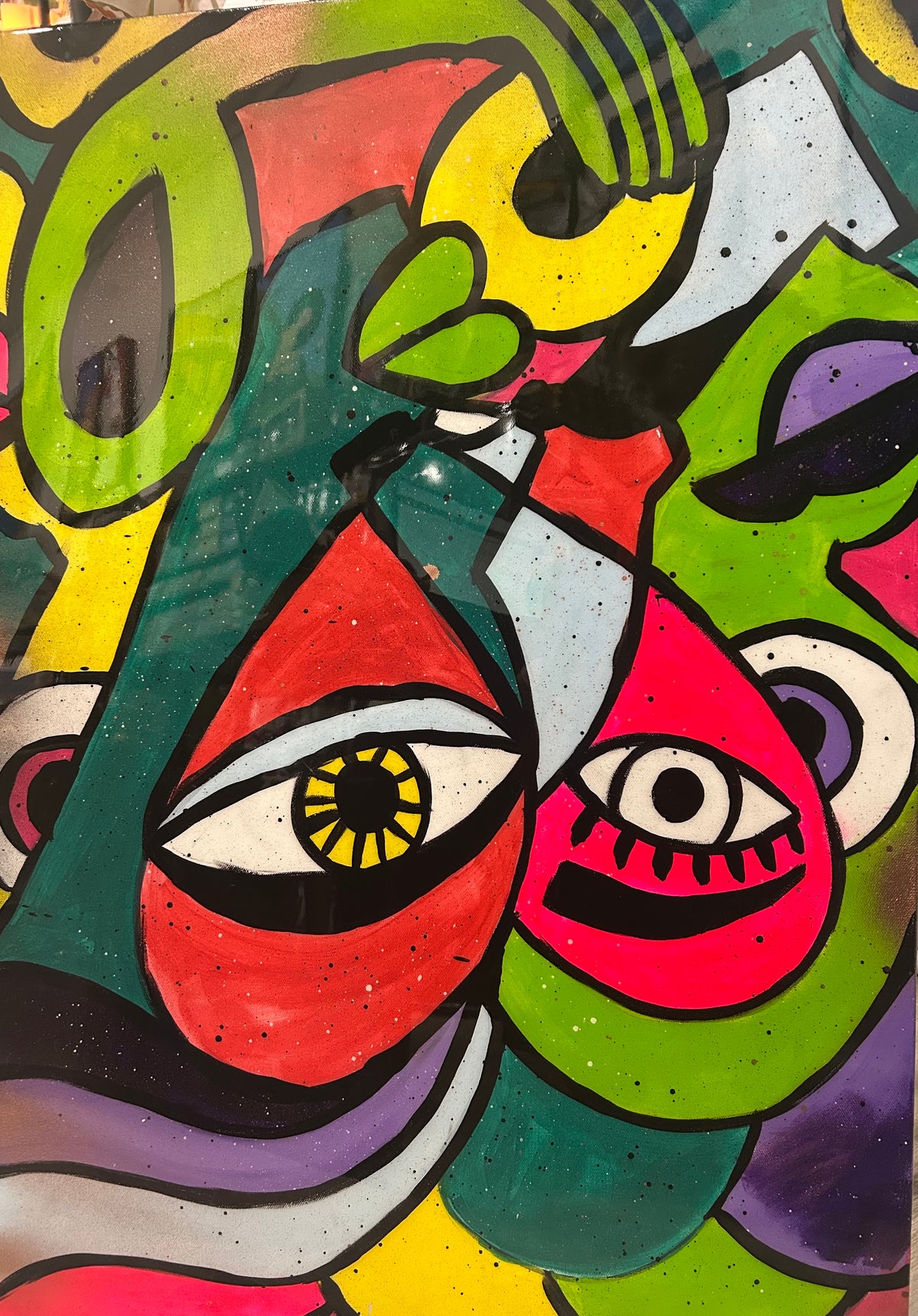 Much Love to Give Acrylic Original by Jade Miller