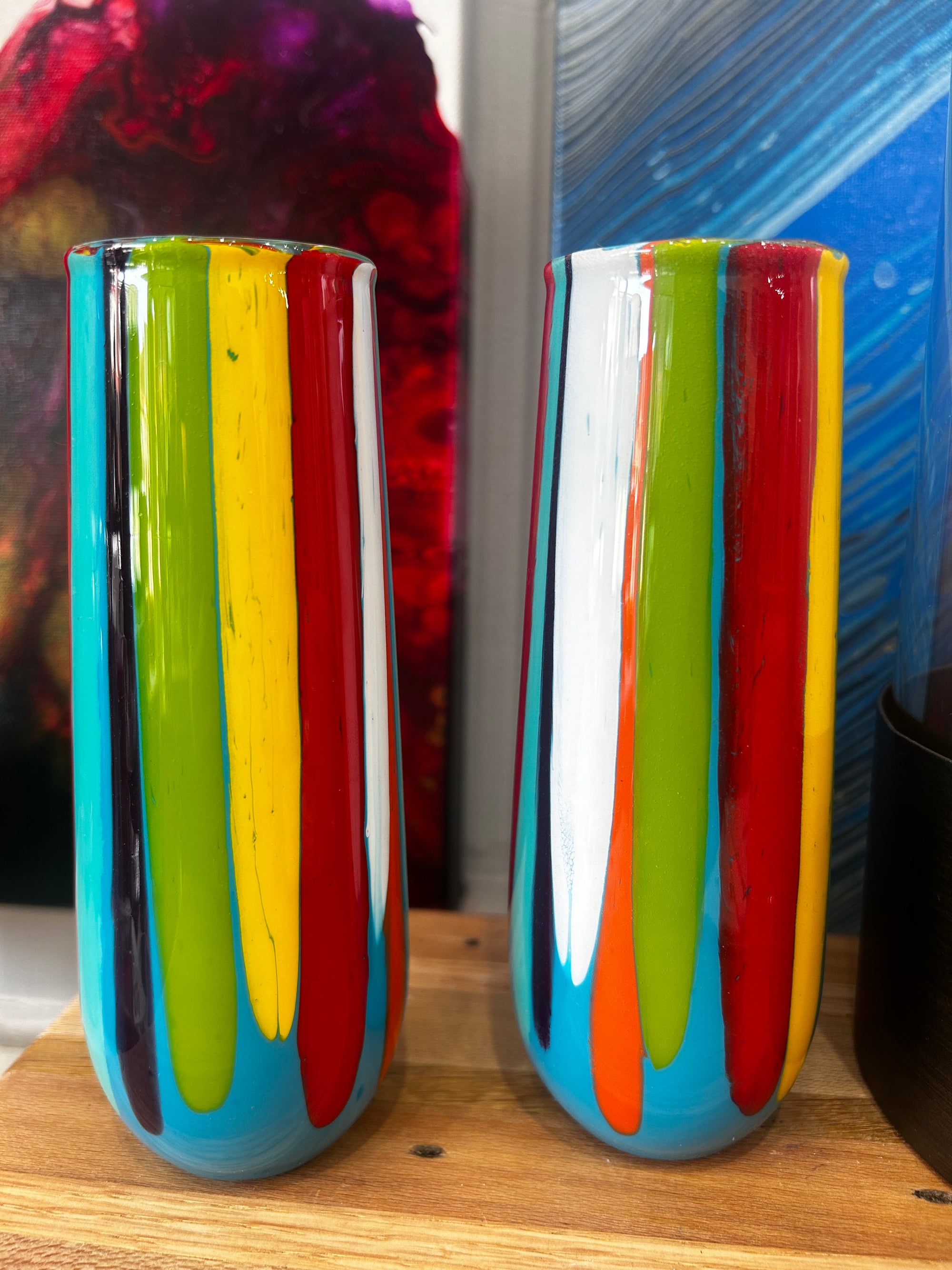 Champagne Flutes by Local Memphis Artist Sandra Barrett