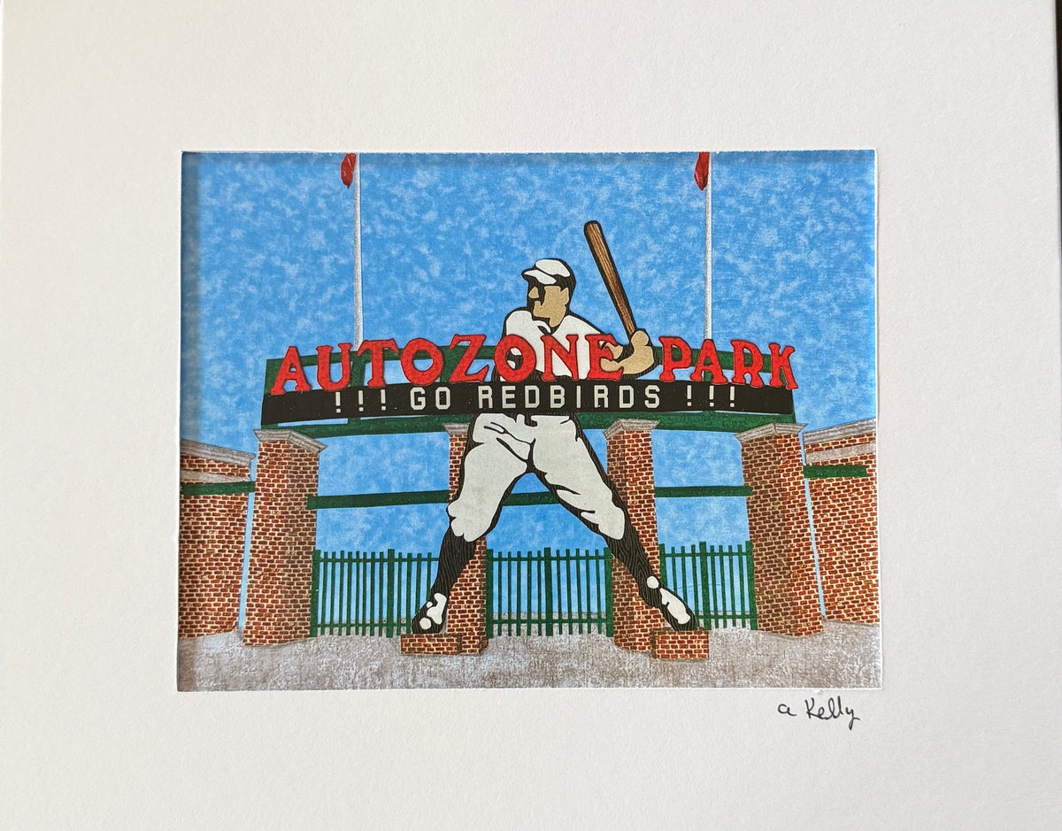 Memphis Matted 8" x 10" Prints: Local artist AnnaMade Designs