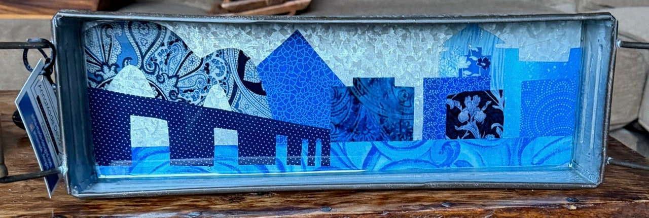 Memphis Skyline Metal Tray: Local Artist AnnaMade Designs