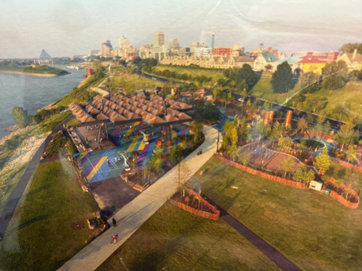 "Tom Lee Park", Memphis, TN Greeting Card by Local Karen Pulfer Focht