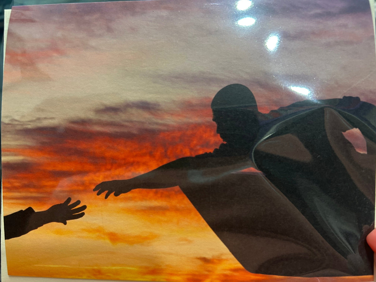 "Helping Hands" at Tom Lee Park Greeting card by Local Karen Pulfer Focht