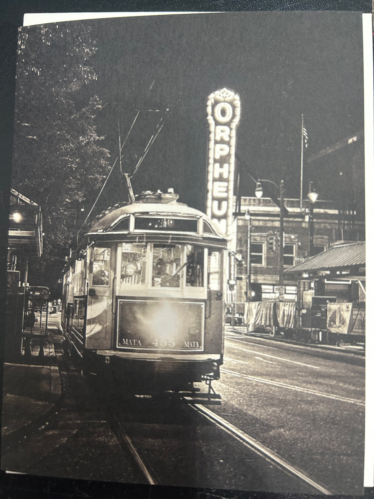 "Trolley &amp; Orpheum" Greeting Card by Local Karen Pulfer Focht