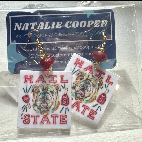 College Mascot Earrings by Natalie Cooper