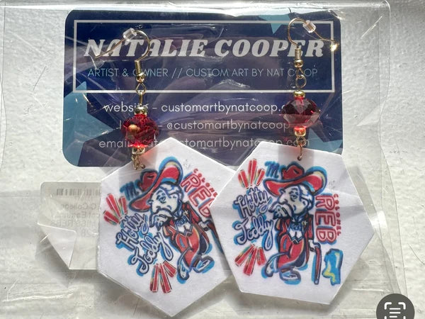 College Mascot Earrings by Natalie Cooper
