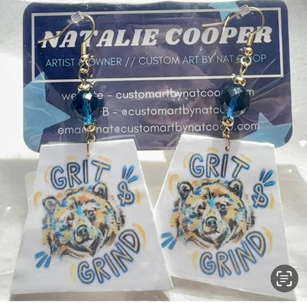 College Mascot Earrings by Natalie Cooper