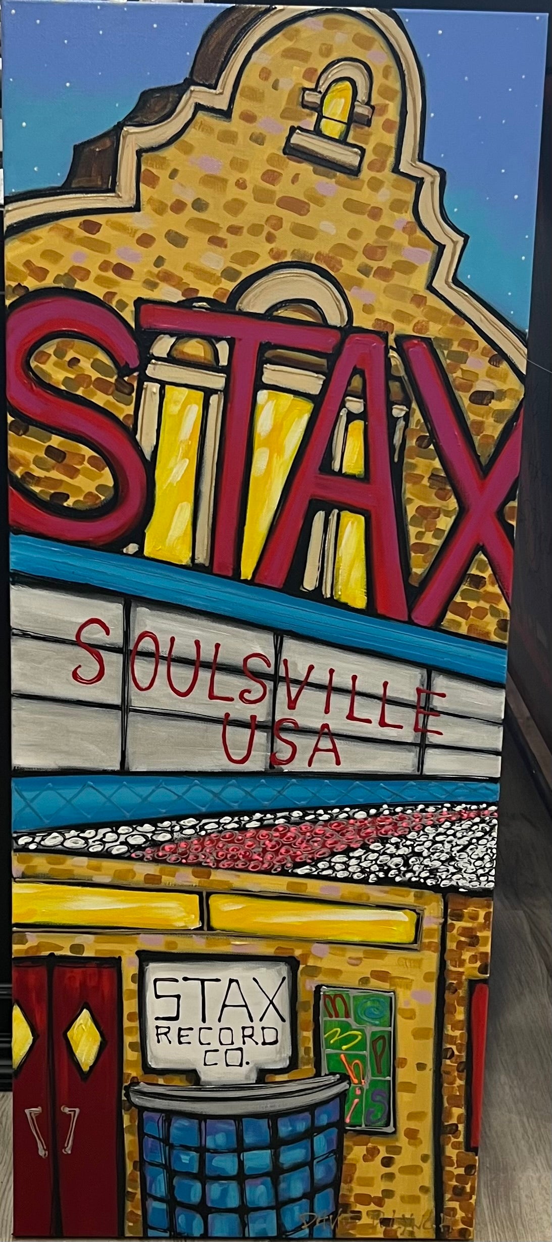 "Stax" Original on Canvas by David Lynch