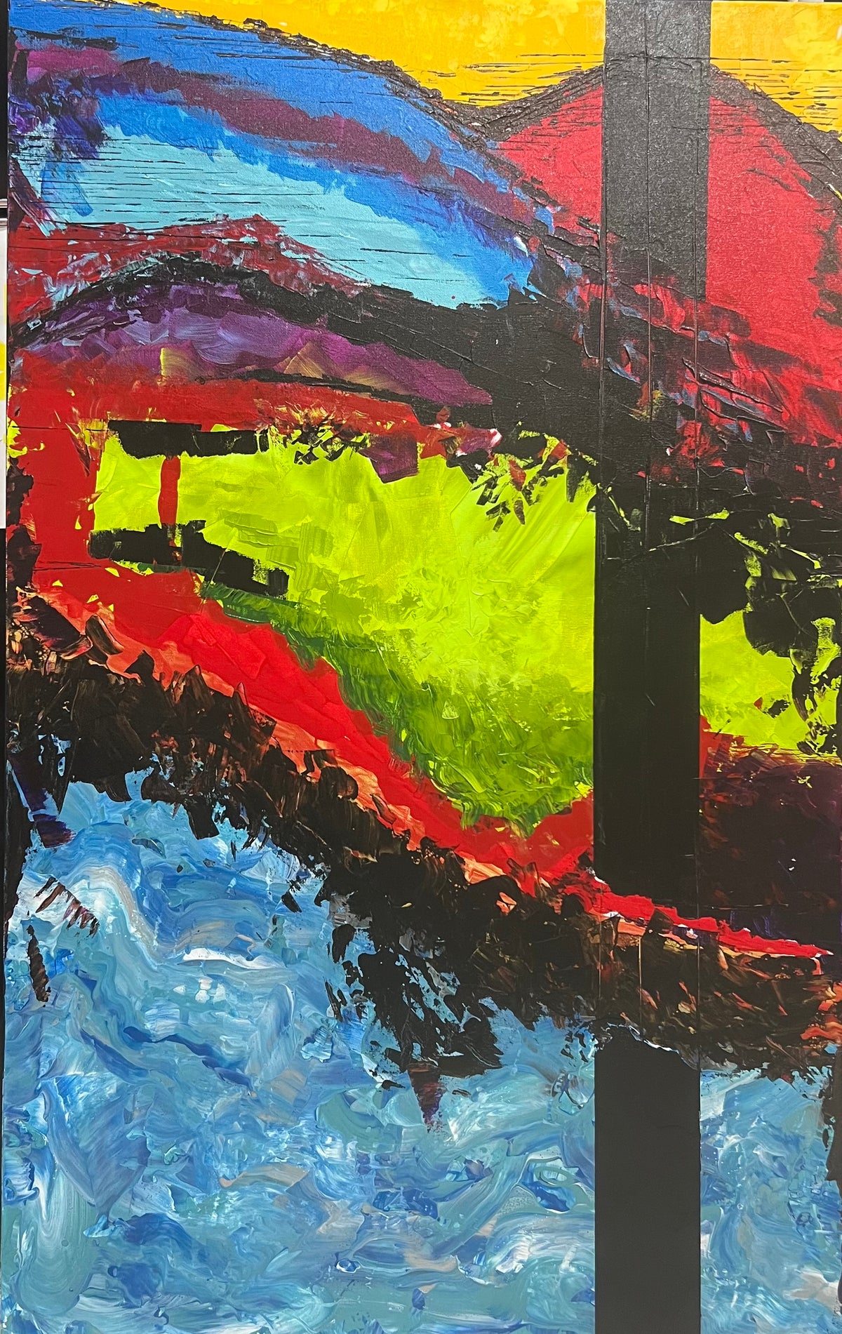 Canvas Art  - "Beginning" by Local Artist Sandra Barrett