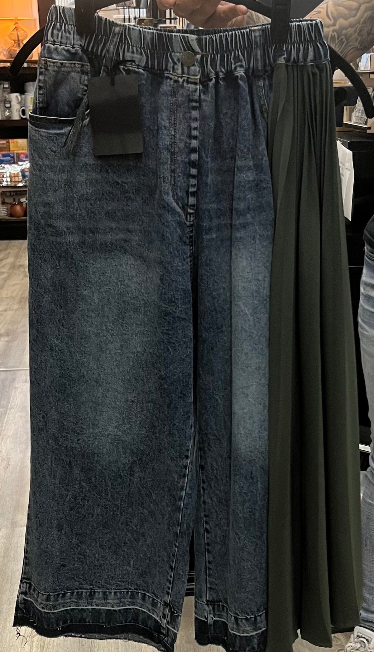 Goucho denim Wide Leg Pants