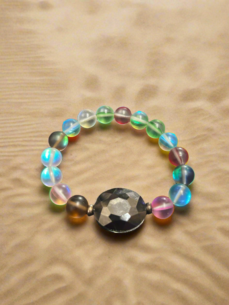 Oynx stone colorful bracelets by Local Wendy Pirtle