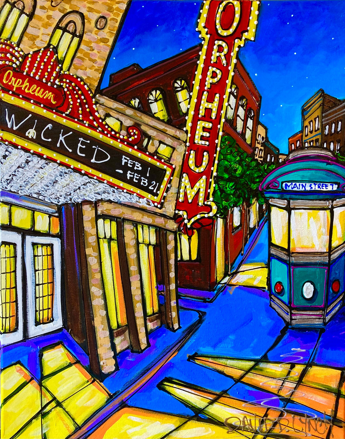 "Orpheum Theatre #9"Original by David Lynch