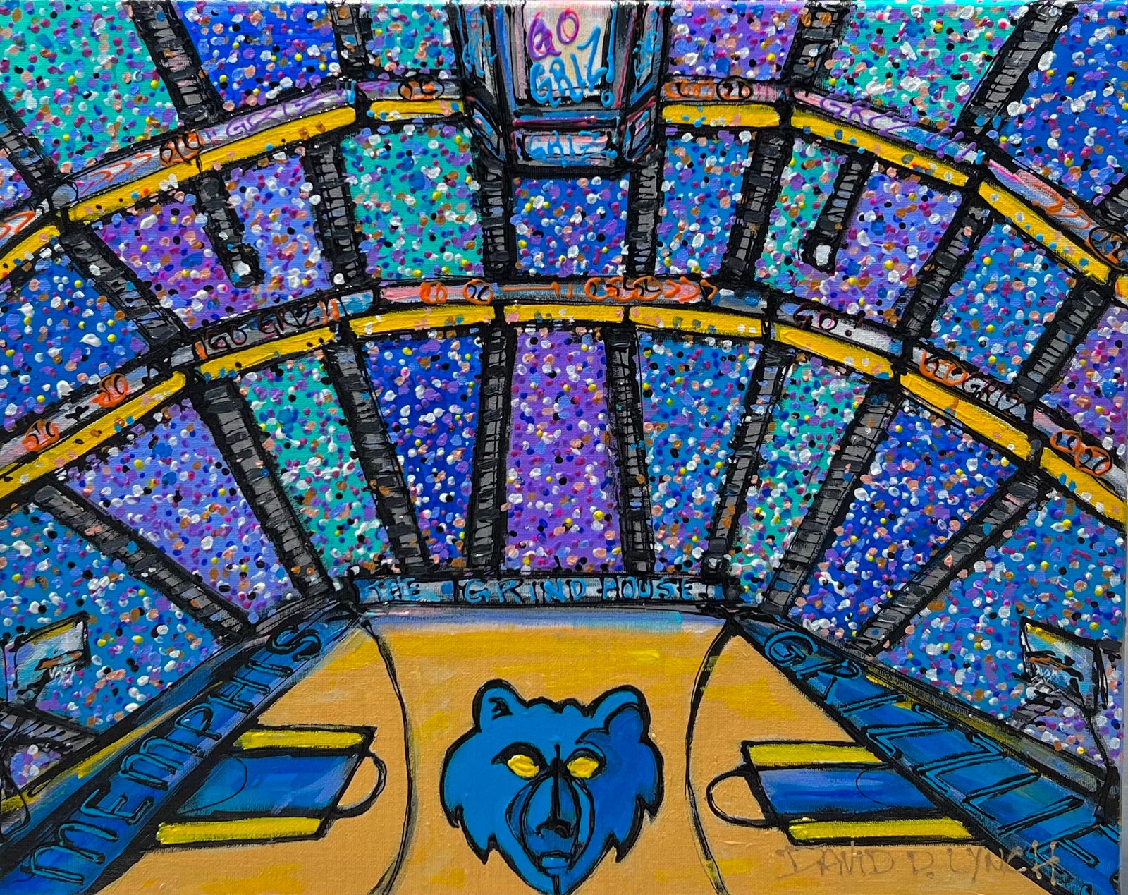 "Grizzlies #4" Original by David Lynch