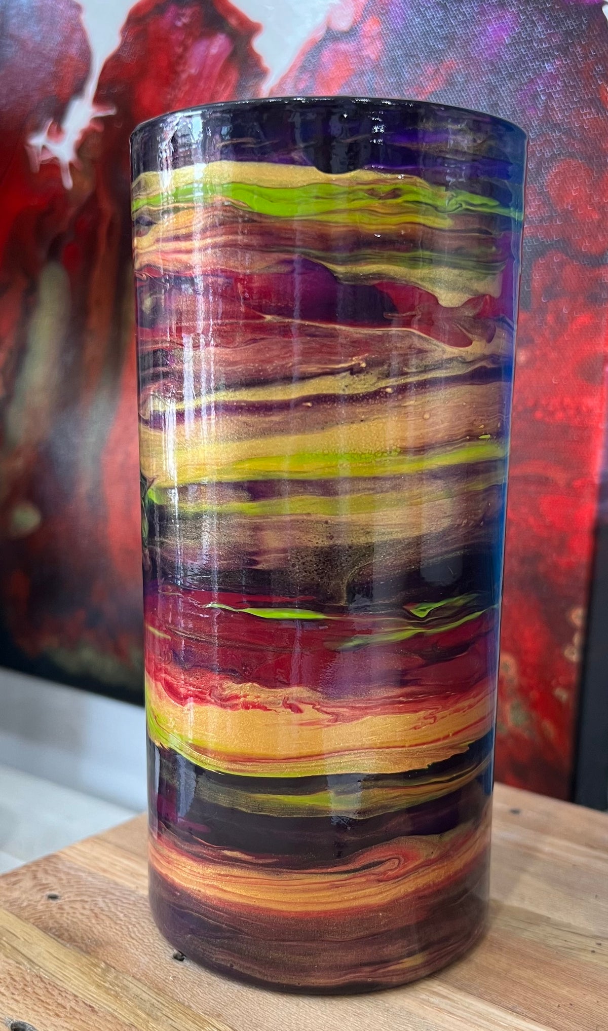 Vases By Local Memphis Artist Sandra Barrett / Multi colors and sizes to choose from