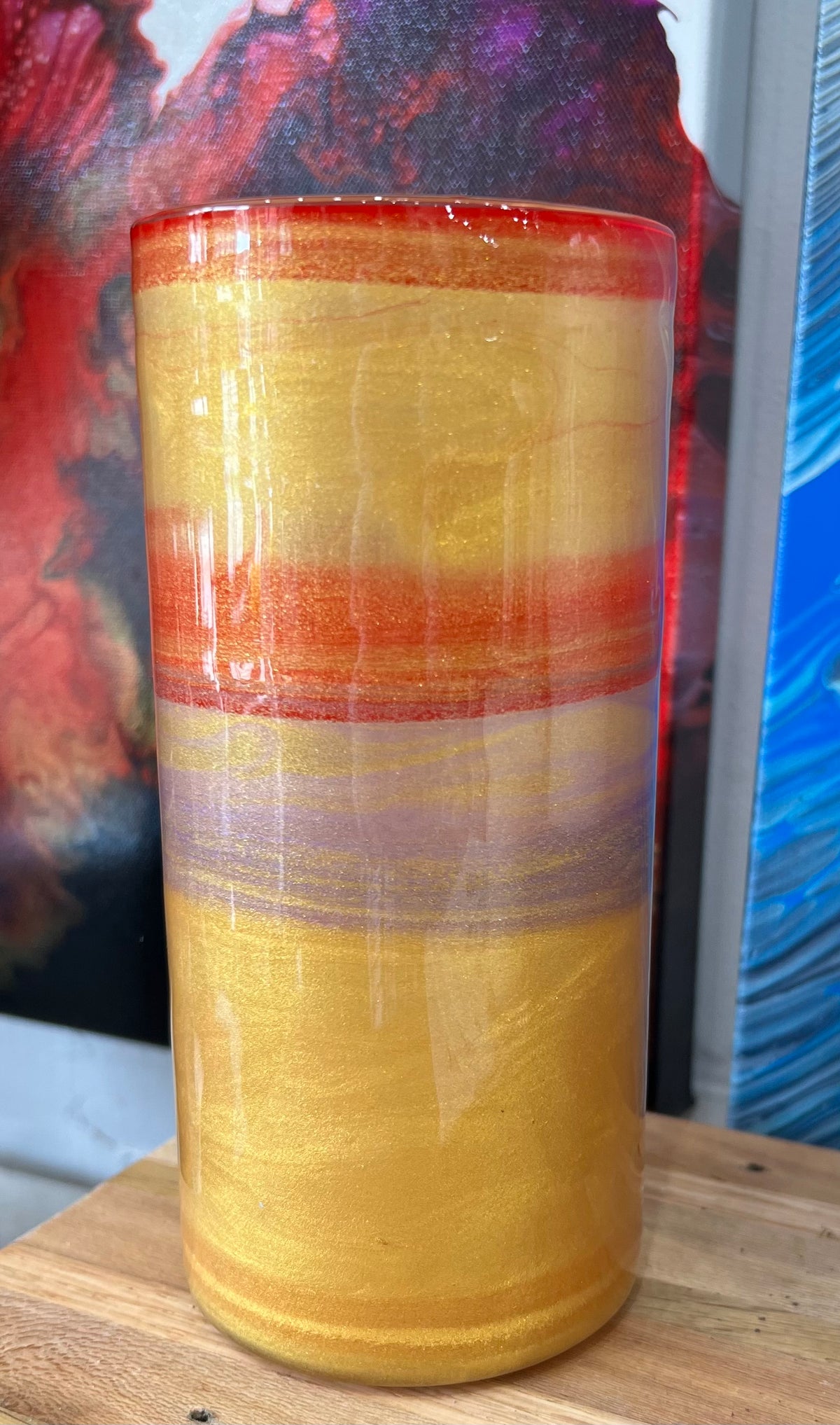 Vases By Local Memphis Artist Sandra Barrett / Multi colors and sizes to choose from