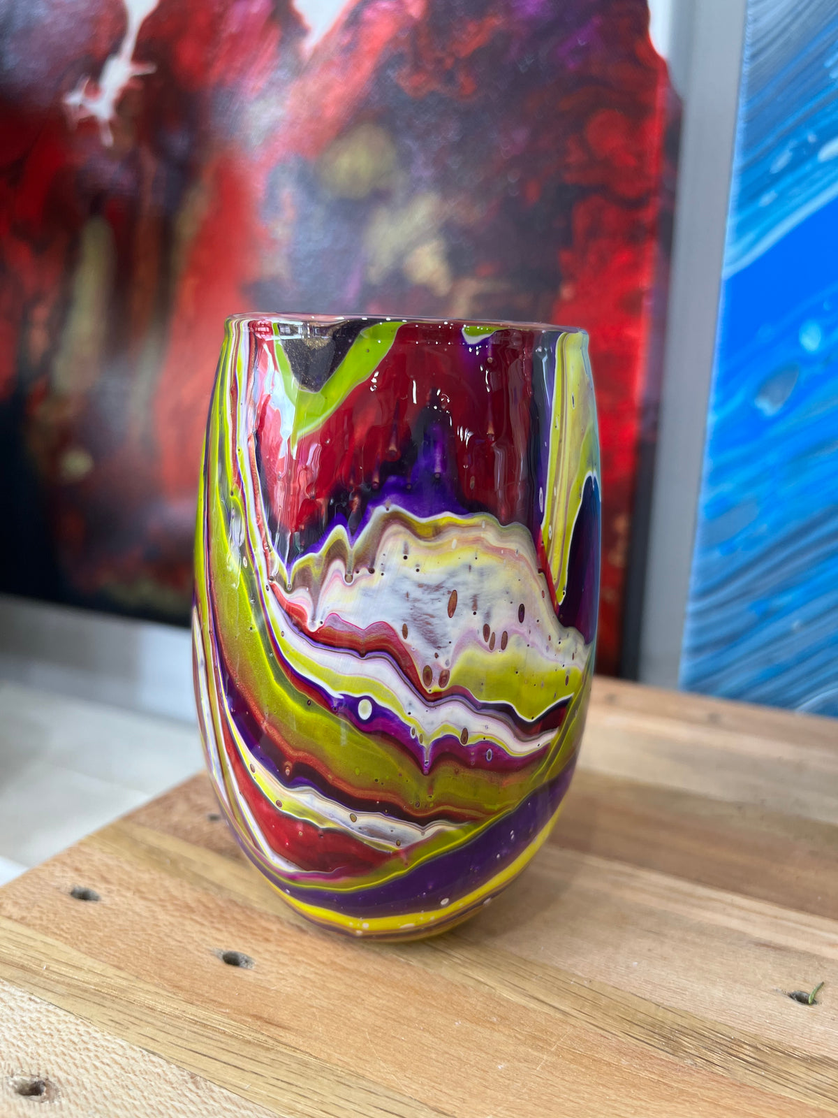 Vases By Local Memphis Artist Sandra Barrett / Multi colors and sizes to choose from
