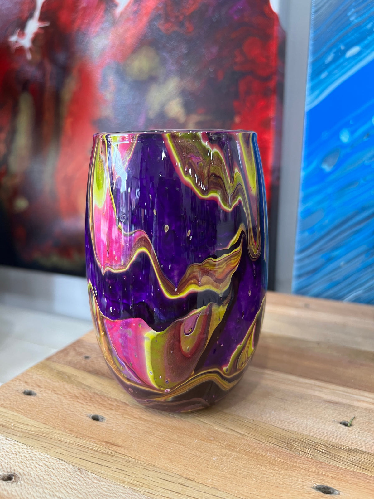 Vases By Local Memphis Artist Sandra Barrett / Multi colors and sizes to choose from