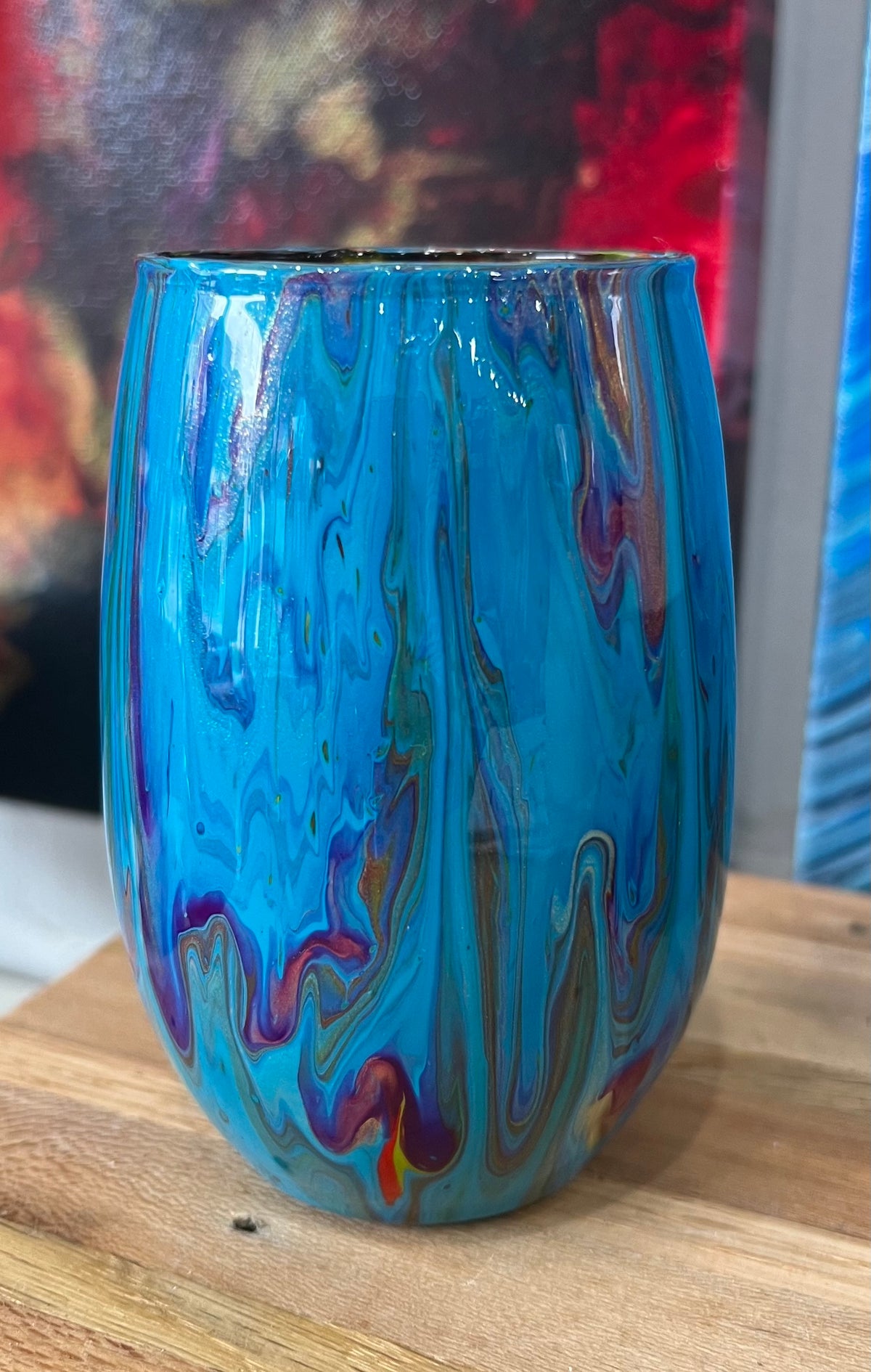 Vases By Local Memphis Artist Sandra Barrett / Multi colors and sizes to choose from