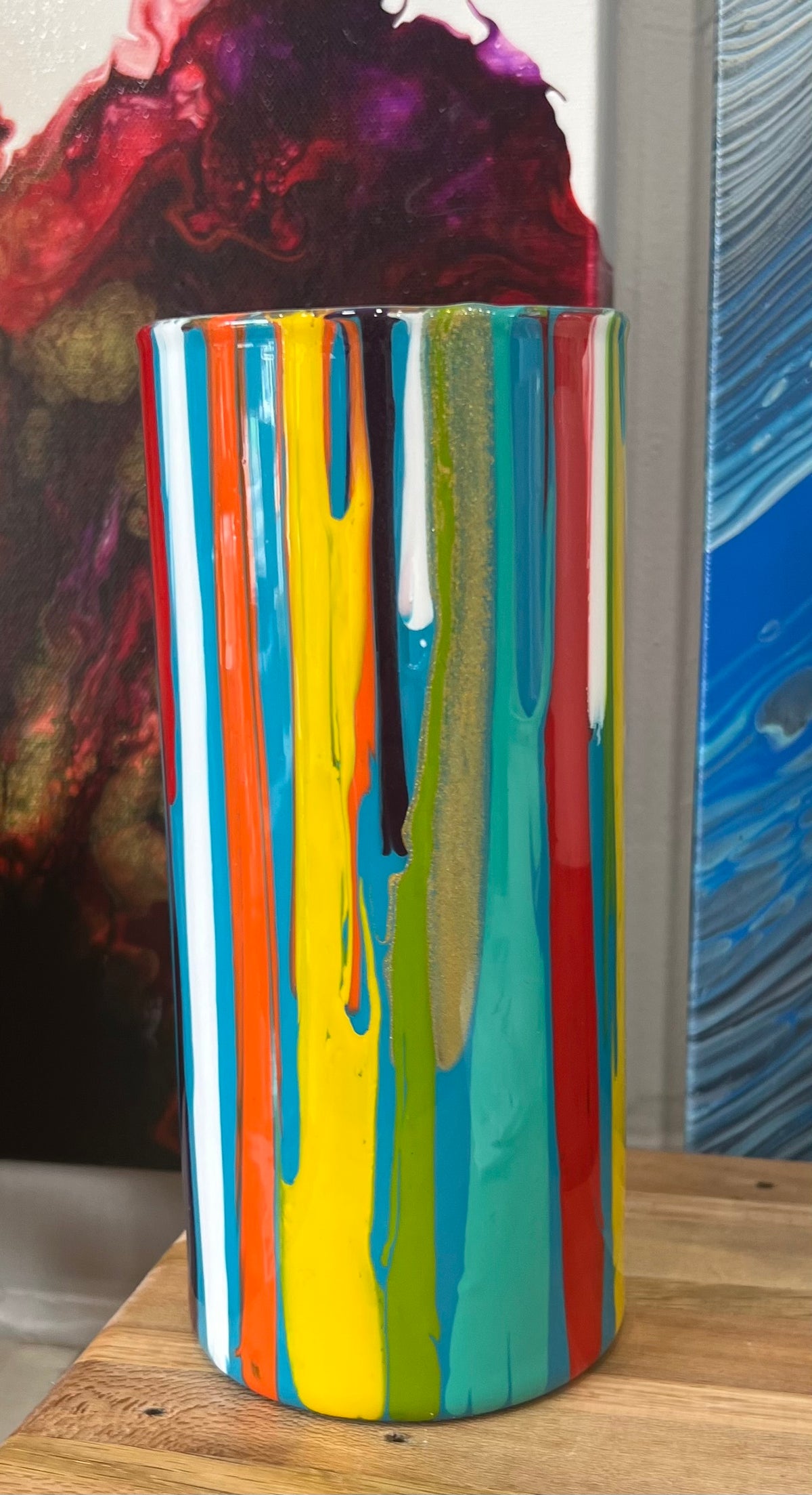 Vases By Local Memphis Artist Sandra Barrett / Multi colors and sizes to choose from