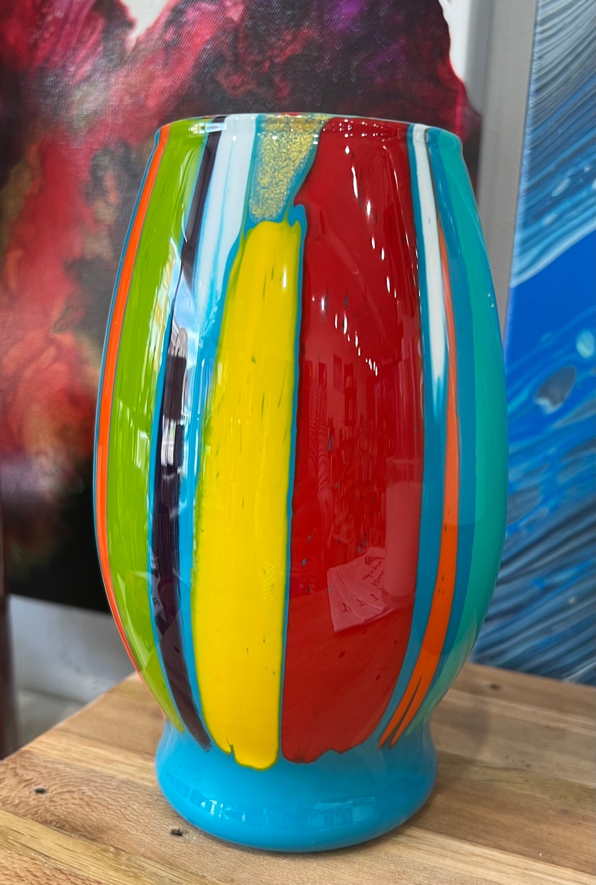 Vases By Local Memphis Artist Sandra Barrett / Multi colors and sizes to choose from