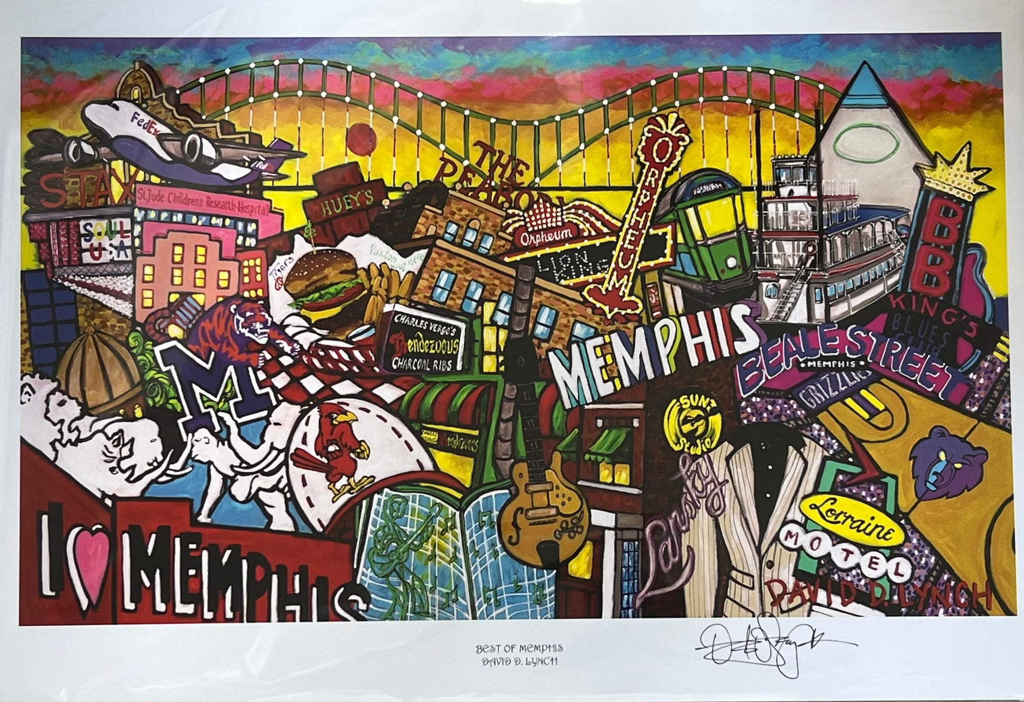 Art Print "Best of Memphis" by David Lynch