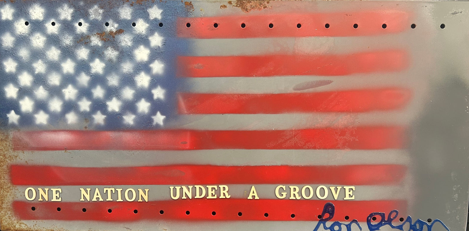 "One Nation under Groove" Original by Ron Olson