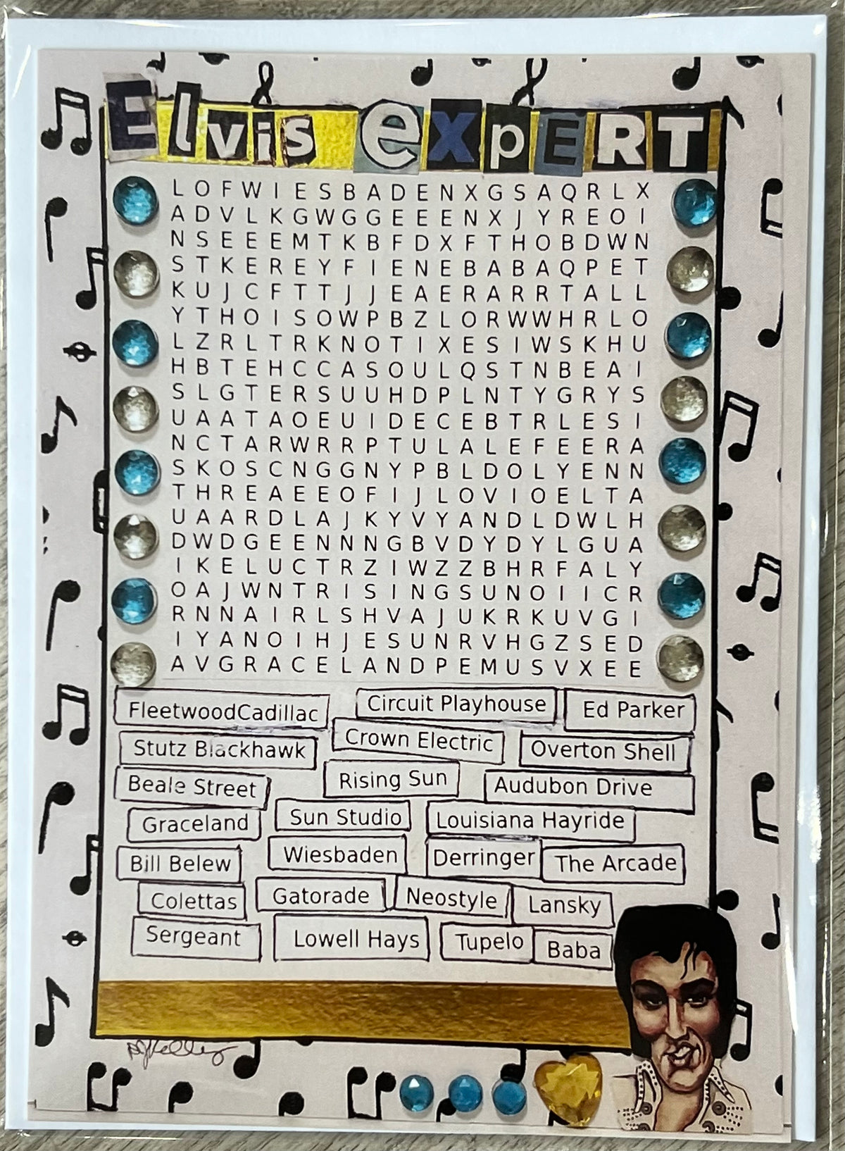 Memphis Word Search Card