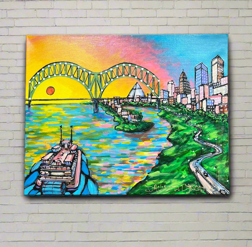 "Memphis Riverside #62" Original by David Lynch