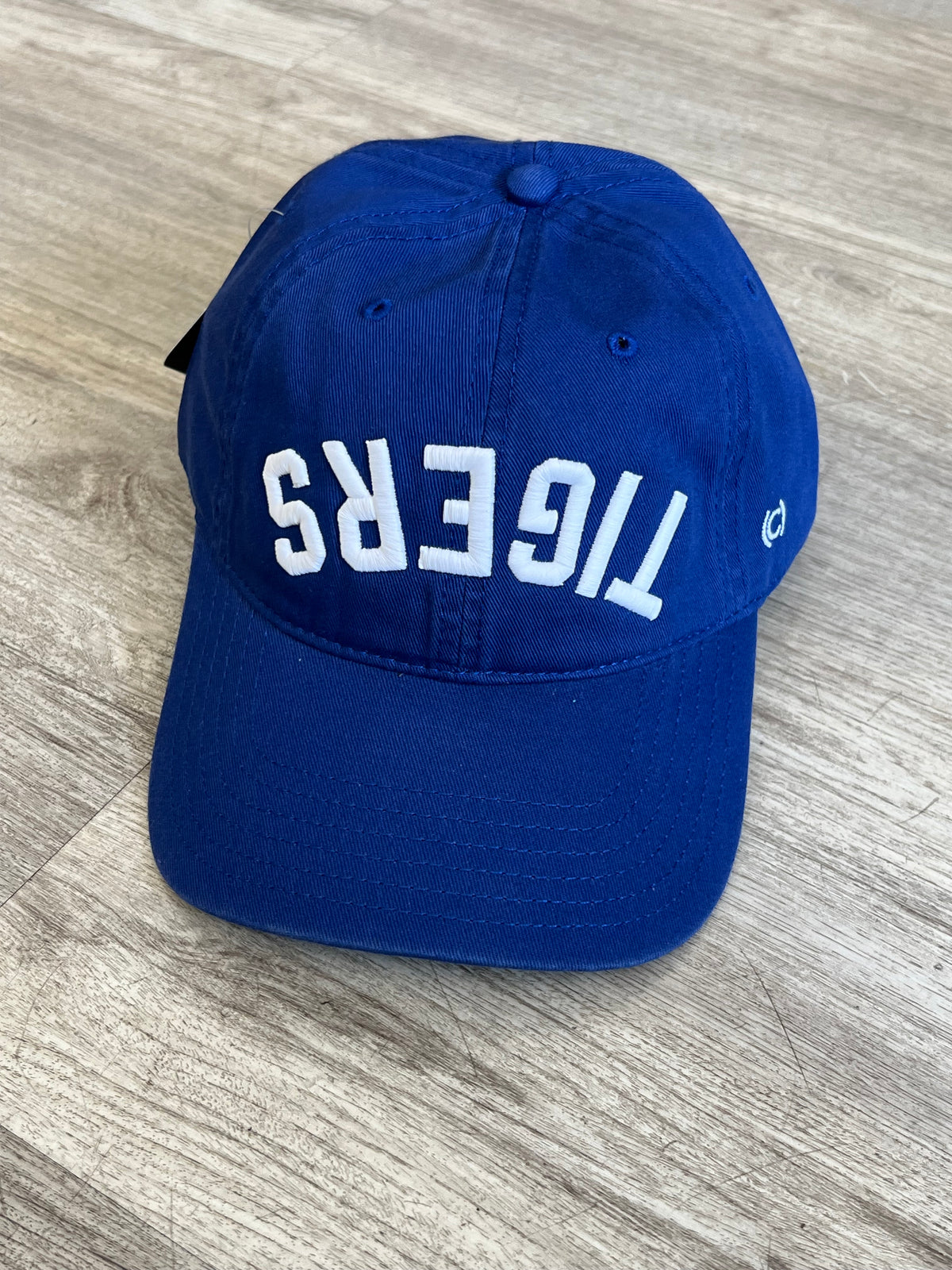 The Upside Down Dad Hat - TIGERS: Blue Cotton Hat